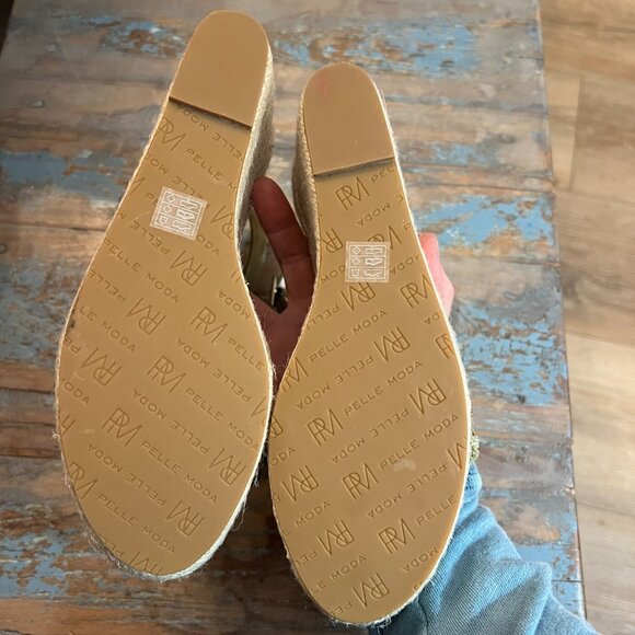 NWOT Pelle Moda Green Suede 4” Wedges, SZ 8.5 - Picture 6 of 6